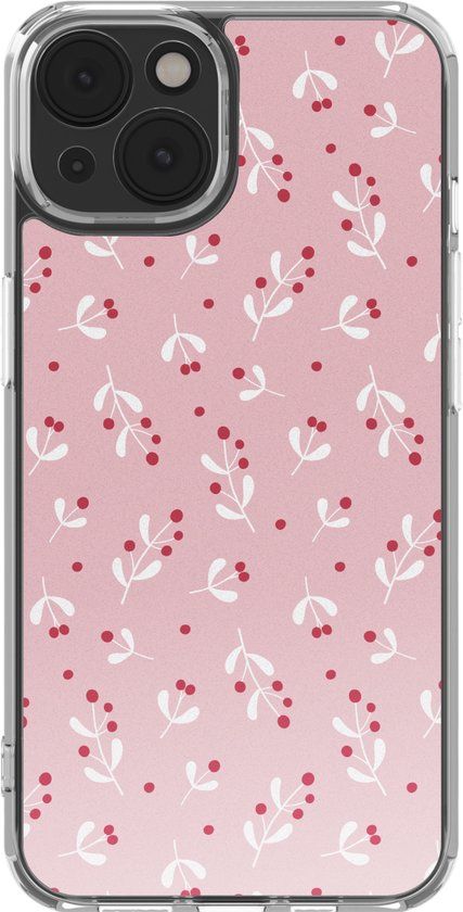 imoshion Hoesje - Geschikt voor Apple iPhone 14 - Design hoesje - Berries Blush