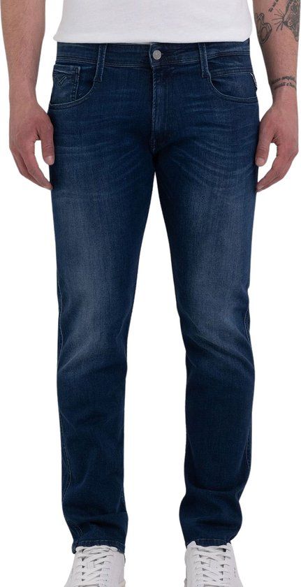 Replay Anbass Slim Fit Jeans - Medium Blue Denim - Men - W36/L34