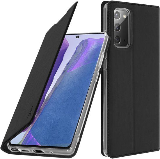 Akashi Flip Cover voor Samsung Galaxy Note20, Zwart