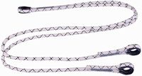 Deltaplus LO147150 Dubbele lus van gevlochten touw - 1,5 M, wit, maat 1,50 m