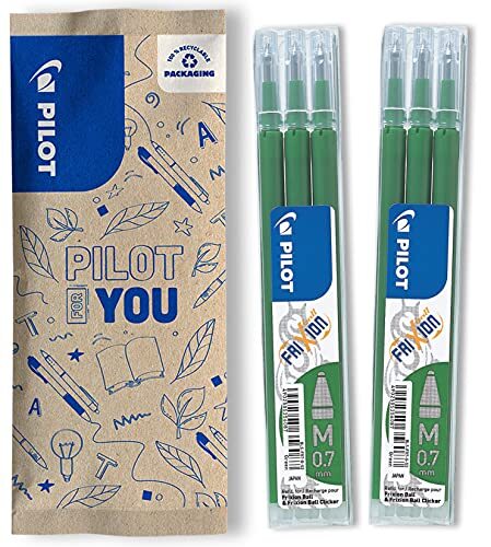 Pilot Pen Pilot Frixion rollervulling 0.7, vulling, 6-delige set groen