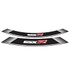 Puig 5525B Set 8 strepen in vel, wit