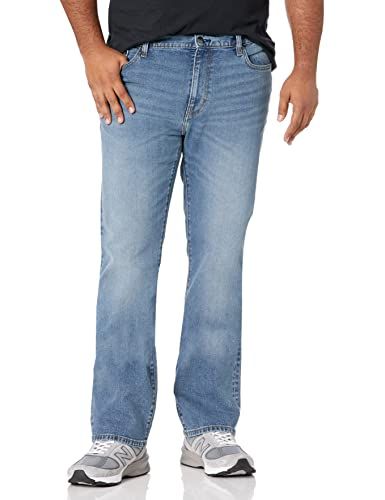 Amazon Essentials Men's Slim Fit Bootcut Jeans - Light Wash - 40W / 30L