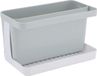 Axentia 130669 Caddy opberghulp gootsteen organizer voor de keuken, kunststof, grijs/wit, ca. 20 x 12 x 11 cm