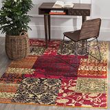 Safavieh Boho Chic Geweven Vloerkleed voor Binnen, Monaco Collectie, MNC211, in Multi, 122 X 170 cm