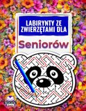 Labirynty ze zwierzętami dla seniorów: Książeczka z łamigłówkami w dużym druku z uroczymi pyszczkami zwierząt dla relaksu i zdrowia mózgu