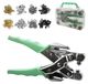 Set van 160 œillets métalliques pour projets de bricolage et créatifs