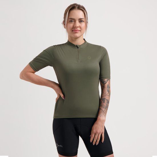 Rogelli Core Fietsshirt Dames - Korte Mouwen - Groen - XL