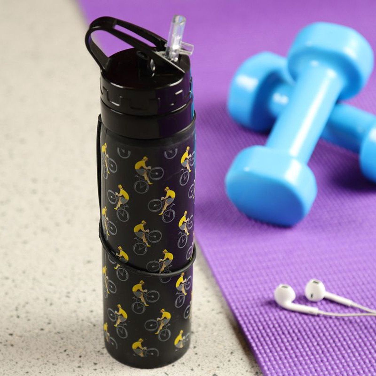 Puckator Herbruikbare Opvouwbare Siliconen Waterfles 600ml