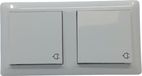 SCHUKO Gira Dubbele Schuko IP44 Stopcontact Met Scharnierende Afdekking Standaard 55 - Wit
