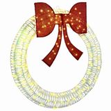 vidaXL Couronne 150 LED blanc chaud 121 x 121 x 10 cm PET