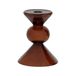 Urban Nature Culture Glazen Kandelaar Mesi 15 cm - Bruin