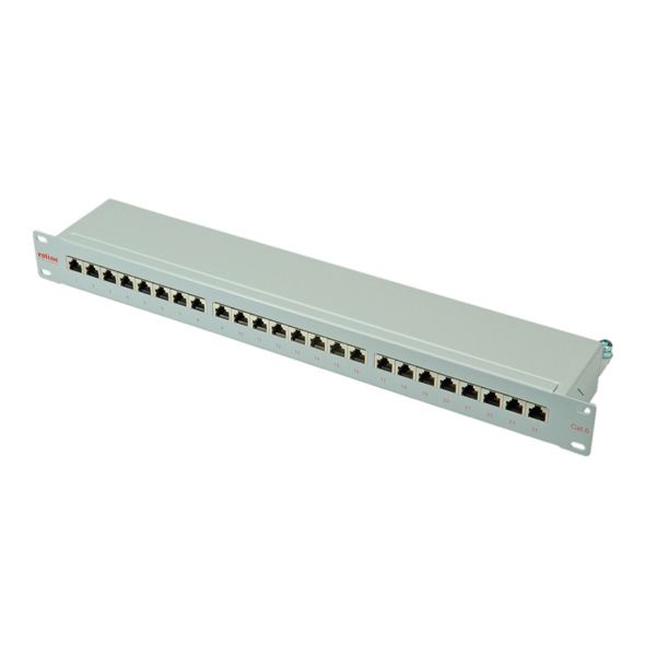 ROLINE Cat.6 19" patchpanel, 24 ports, STP