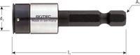 Rotec Niet-magn. dopsleutel E 6,3 x 50mm 5,5mm