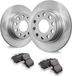 VEVOR Achterremset Compatibel met Audi A3 (8P), VW Golf 5 6, Seat LEON, SKODA OCTAVIA, ALTEA, Remschijven, Keramische Remblokken, Vervangende Set, 253 mm Achterwiel Schijven