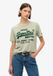 Superdry Classic Relaxed T-shirt met vintage logo en print - Dames - T-shirts - Seagrass Green - Maat XS