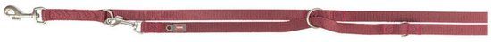 Verstelbare Trixie Premium Verstelbare Hondenriem Sangria Rood 200x2,5 cm