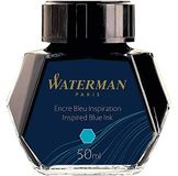 Waterman Vulpen inkt in inktvat | Inspired Blue | inktfles met 50 ml