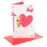 Boofle Valentijnsdag kaart voor One I Love | I Love You Presents | Haar/hem | Schattig ontwerp | Met envelop | 16,5 x 25,4 cm