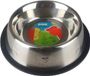 Merkloos / Sans marque KOEN Voerbak - Zilver - RVS / Rubber - Ø 18 x h 6 cm - 750ML