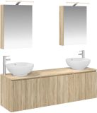 vidaXL Badkamerkast set Sonoma Eiken