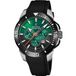 Festina F20642/C Heren Polshorloge Kwarts Chronograaf Zwart Groen Siliconen Staal
