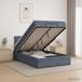 Maison Exclusive - lit plateforme avec matelas, gris foncé, 120 x 200 cm, velours