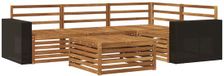 vidaXL Hoek loungeset Naturel Massief Acacia Hout