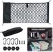 Haorui Industrial Technology Co., Ltd. Filet de rangement universel pour coffre de voiture, une pièce, avec vis et crochets, adapté aux véhicules utilitaires, camping-cars, caravanes et bateaux. (Filet de rangement pour compartiment latéral-130*45)