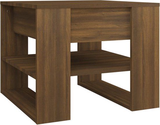 vidaXL Salontafel - Bruin/Eiken - 55x55x45 cm