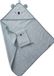 Vertbaudet Babybadcape met capuchon en geborduurde dieren