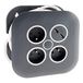 Zenitech - Huishoudelijke haspel 3 stopcontacten 2P+T 16A + zekering + 2x USB - 7 meter - grijs/wit