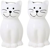 Concorde Waterverdamper radiator - 2x - kat - wit - kunststeen - kinderkamer - 17 cm - luchtbevochtiger