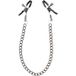 Obaie Pinces à Tétons Alligator avec Chaîne - Silver