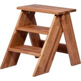 dobar® Green Label 29022FSCe Premium opstapkruk, opstapje van massief eikenhout, opvouwbare kruk, kruk voor de oogst, huishouden, badkamer, 42 x 54 x 45 cm, naturel