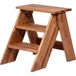 dobar® Green Label 29022FSCe Premium opstapkruk, opstapje van massief eikenhout, opvouwbare kruk, kruk voor de oogst, huishouden, badkamer, 42 x 54 x 45 cm, naturel