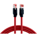 Draka Patchkabel RJ45 Patchkabel Cat.6A S/FTP PUR, UC900 TM21 rot 3m - 1 VPE = 5 Stück