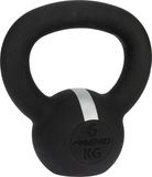 Avento Kettlebell - 6 kg - Gietijzer - Zwart/Zilvergrijs