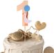 Dailygoods Cake topper numéro 1 - Bleu