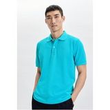 Seidensticker Regular Fit Polo shirt Korte mouw munt