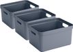 Sunware Opbergbox Sigma - 5 stuks - Kunststof - 32 liter - Donkerblauw