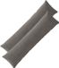vidaXL - Kussensloop - 2 stuks - ALMELO - Donkergrijs - 40 x 145 cm - corduroy