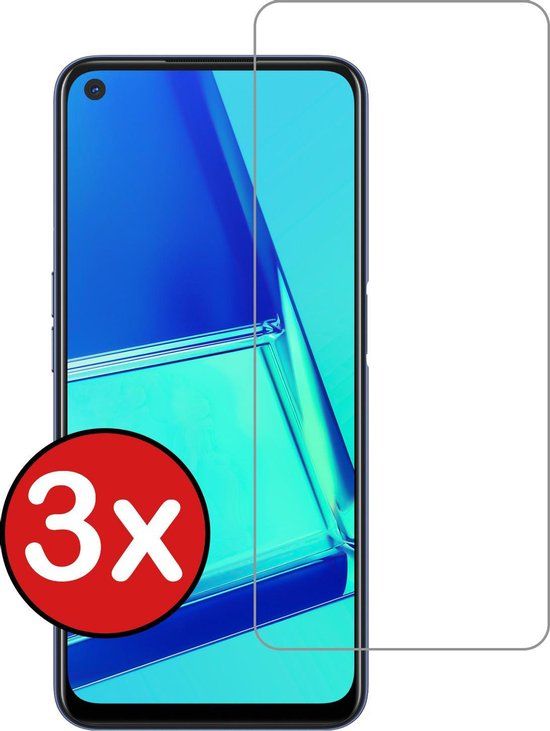Screenprotector voor OPPO A52 - 3 stuks - Blauw filter - Glas