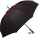 Fare® 4399 Seam paraplu moyen noir rouge 115 centimètre coupe-vent résistant au vent