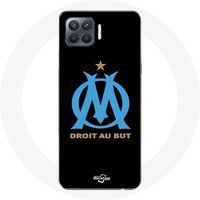 Maniacase Oppo A93 5G Olympique de Marseille Logo Zwarte Achtergrond