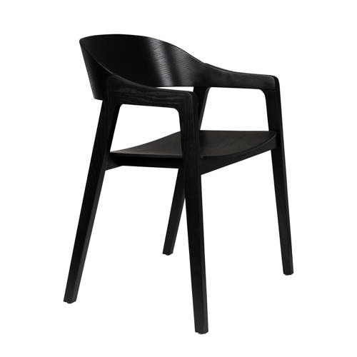 Dutchbone Westlake eetkamerstoel - zwart