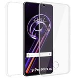 Dubbele Realme 9 Pro Plus 5G Dubbele transparante beschermhoes PC + TPU Full Body 360