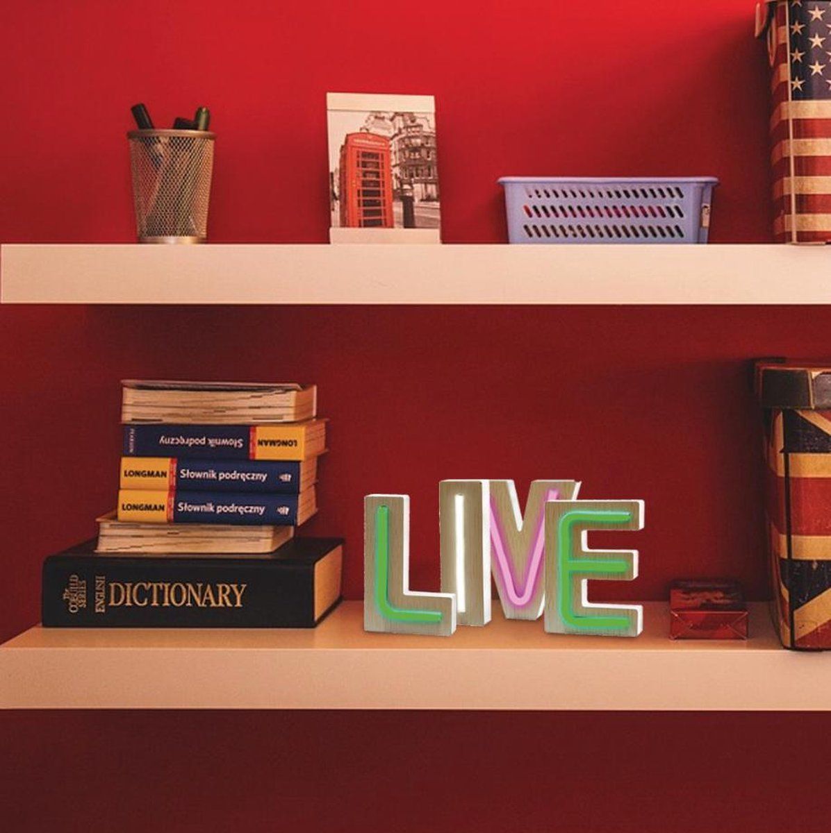 Piu Forty Wooden LED Light Letter "Y" - White - 10.3x15.3cm