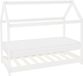 ML-Design Kinderbed huisbed 80x160 cm wit grenenhout incl. matras