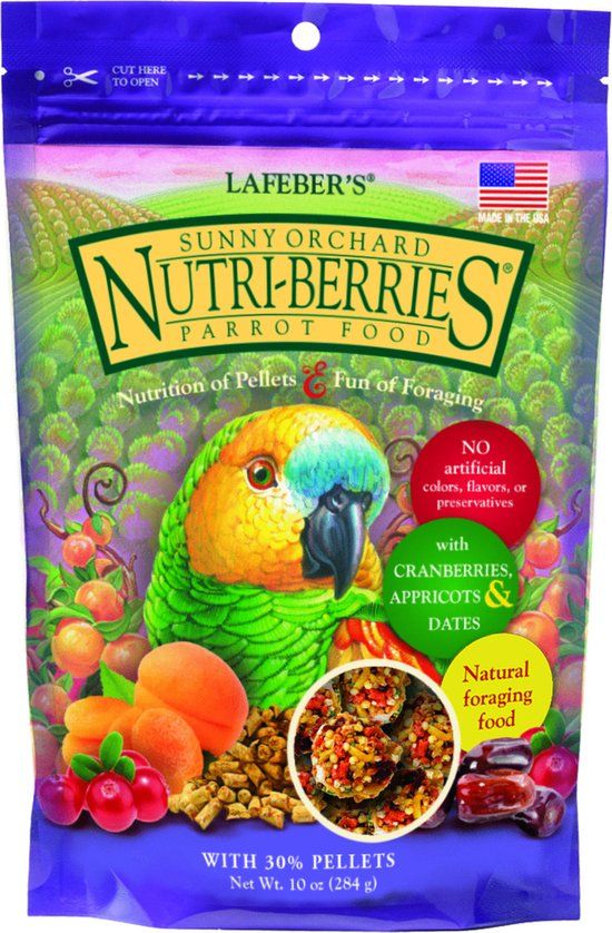 Lafeber Sunny Orchard Nutri-Berries Parrot - Vogelvoer - 284 g